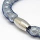 Bracelets fil nette de la moelle en plastique élégante X-BJEW-M074-04-3