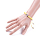 Nylon ajustable pulseras de abalorios trenzado del cordón BJEW-JB05103-01-4