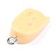 樹脂チャーム  プラチナアイアンペグベイル付き  模造食品  チーズ  ナバホホワイト  20x10x5.5mm  穴：2mm RESI-O009-06-3