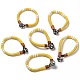 Bracelets tissés unisexes à la mode en ficelle de jute BJEW-L255-10-2