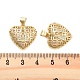 Подвески из латуни с прозрачным фианитом KK-U009-05F-G-3