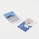 Cat Pattern DIY Paper Label Paster Picture Stickers AJEW-L058-39-2