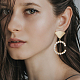 BENECREAT 10Pcs Brass Stud Earrings KK-BC0011-54-6