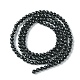 Natürliche schwarze Turmalin Perlen Stränge G-F748-Y01-02-3