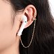 Creative Moon & Star Cubic Zirconia Earring Strap EJEW-JE04689-4