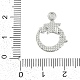 Подвески из сплава с микропаве из стразов FIND-K020-05P-3