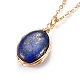 Natural Lapis Lazuli Pendant Jewelry Sets SJEW-JS01130-03-5
