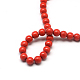 Verre ronde chapelets de perles GLAA-S060-6mm-M-3