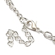 Lätzchen-Halskette aus Legierung im Bohème-Stil NJEW-H021-02AS-4