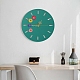 Плоские круглые часы украшения стены силиконовые Молды X-SIMO-PW0001-421-4