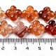 Fili di perline agata rosso naturale G-P520-A06-01-5