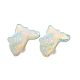 Figuras de peces dorados curativos talladas con piedras preciosas naturales y sintéticas DJEW-D012-08A-2
