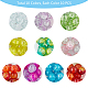 Spray Painted Transparent Crackle Glass Beads CCG-PH0003-11B-3