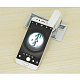 ABSプラスチック高倍率クリア拡大鏡携帯電話クリップ  アクリル光学レンズとLEDライト付き  USB充電用  ホワイト  6.5x7x2.6cm  倍率：60倍 AJEW-L073-12-6