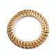 Handmade Reed Cane/Rattan Woven Linking Rings WOVE-T005-02A-2