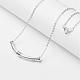 Brass Curved Tube Pendant Necklaces NJEW-JN01826-1