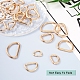 Beadthoven 54Pcs 9 Styles Iron D Rings IFIN-BT0001-10-4