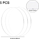 Benecreat 5 pz cerchio in acrilico trasparente disco 3 mm di spessore 125 mm interno dia cast foglio per progetti artigianali OACR-BC0001-03H-2