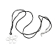 Collares de gargantilla envolvente ajustable con cordón encerado NJEW-A013-02-3