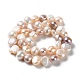 Fili di perle di perle d'acqua dolce coltivate naturali PEAR-E018-92-2