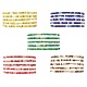 Set di braccialetti elastici con perline di semi di vetro da 5 pezzo BJEW-JB09576-1