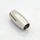 Barrel 304 Stainless Steel Magnetic Clasps STAS-N041-18-2