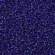 12/0グレードの丸いガラスシードビーズ  銀並ぶ  ミッドナイトブルー  12/0  2x1.5mm  穴：0.3mm  約30000個/袋 SEED-Q007-F44-2