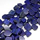 Pierre naturelle lapis lazuli perles brins G-L157-01-1
