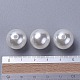 No Hole ABS Plastic Imitation Pearl Round Beads MACR-F033-6mm-24-4