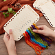 PandaHall 4pcs Embroidery Floss Organizer Wooden Cross Stitch Thread Holder 26 Positions Thread Organizer Double Sided Thread Sorter for DIY Sewing Supplies Needlework Thread Organization Crafts TOOL-WH0051-17-6