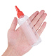 BENECREAT 15 Pack 3.4 Ounce(100ml) Clear Tip Applicator Bottle Plastic Glue Bottle Liquid Dropper Filling Bottles with Red Tip Caps - Good for DIY Crafts Art Painting DIY-BC0010-14-5