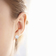 Hobbiesay 32 pièce 8 styles de boucles d'oreilles à clip en laiton KK-HY0001-04-4