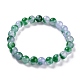 Cuentas de jade natural teñidas pulseras elásticas BJEW-G633-B-05-1