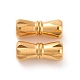 304ステンレススチールネジ式クラスプ  コラム  ゴールドカラー  11.5x5mm  穴：0.7~1mm STAS-L135-04-2