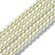 Eco-Friendly Dyed Glass Pearl Round Beads Strands HY-A008-6mm-RB011-1