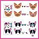 CREATCABIN 48 Sheets 8 Styles Make a Face Animal Stickers Make Your Own Dogs Cats Stickers Mix and Match Stickers Self Adhesive Decals for DIY Craft Birthday Party Favors Supplies Decorations DIY-WH0467-002-3