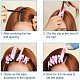 Superfundings 12pcs voluminisierende Haarwurzelclips Selbstgriff natürlich flauschiges lockiges Haar-Styling-Tool keine Hitze für kurzes und langes Haar Styling DIY-Tool-Rollen MRMJ-WH0061-10B-4