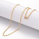 Ionenplattierung (IP) 304 Halskette aus Edelstahl STAS-J023-02G-1