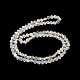 Fili di perle di vetro trasparente placcato colore ab EGLA-G037-09A-AB01-3