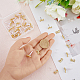 SUPERFINDINGS 40Pcs Bowknot Stud Earrings Alloy Stud Earring Findings Earring Posts Stud Earrings with 80Pcs Plastic Ear Nuts for Earring DIY Jewelry Making FIND-FH0005-80-3