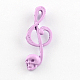 Lovely Musical Note Pendants for Necklace Making PALLOY-4665-07-LF-1