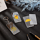 BENECREAT DIY Transparent Acrylic Keychain Clasps Making Kits DIY-BC0001-69-5