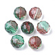 Two Tone Transparent Spray Painted Acrylic Bead ACRP-T005-25-1