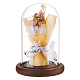Nbeads Glasglocke mit ewiger Blume DJEW-WH0015-100A-4