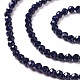 Sintetici blu Goldstone fili di perline G-L581A-004A-2