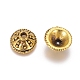 Apétales style tibétain cônes en alliage de perles X-TIBE-0531-AG-RS-2