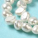 Fili di perle di perle d'acqua dolce coltivate naturali PEAR-E017-01-4
