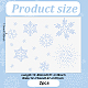Strass hotfix a forma di fiocco di neve DIY-WH0399-76B-2