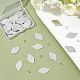 DICOSMETIC 30Pcs Stainless Steel Stamping Tag Charms Blank Leaf Charms Pendants with 30Pcs Jump Rings for DIY Necklace Bracelet and Jewelry Making Craft DIY-DC0001-41-5