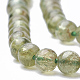 Natürliche grüne Apatit Perlen Stränge G-S150-28-4mm-3